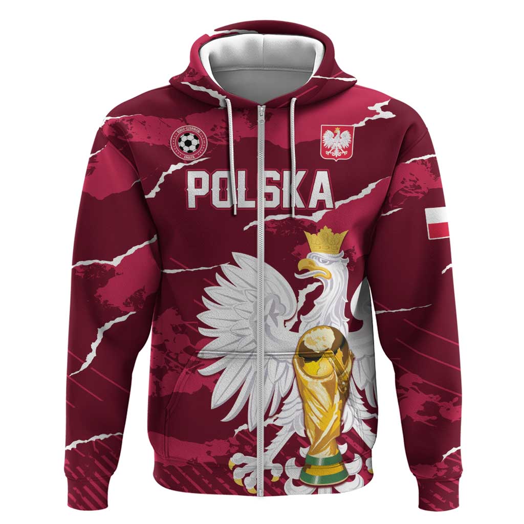 Custom Football 2026 Poland Hoodie Go Polska Eagles