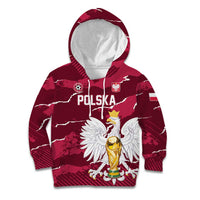 Custom Football 2026 Poland Kid Hoodie Go Polska Eagles