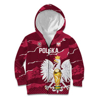 Custom Football 2026 Poland Kid Hoodie Go Polska Eagles