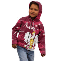 Custom Football 2026 Poland Kid Hoodie Go Polska Eagles