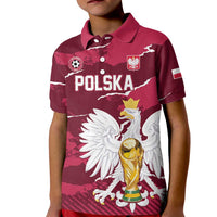 Custom Football 2026 Poland Kid Polo Shirt Go Polska Eagles