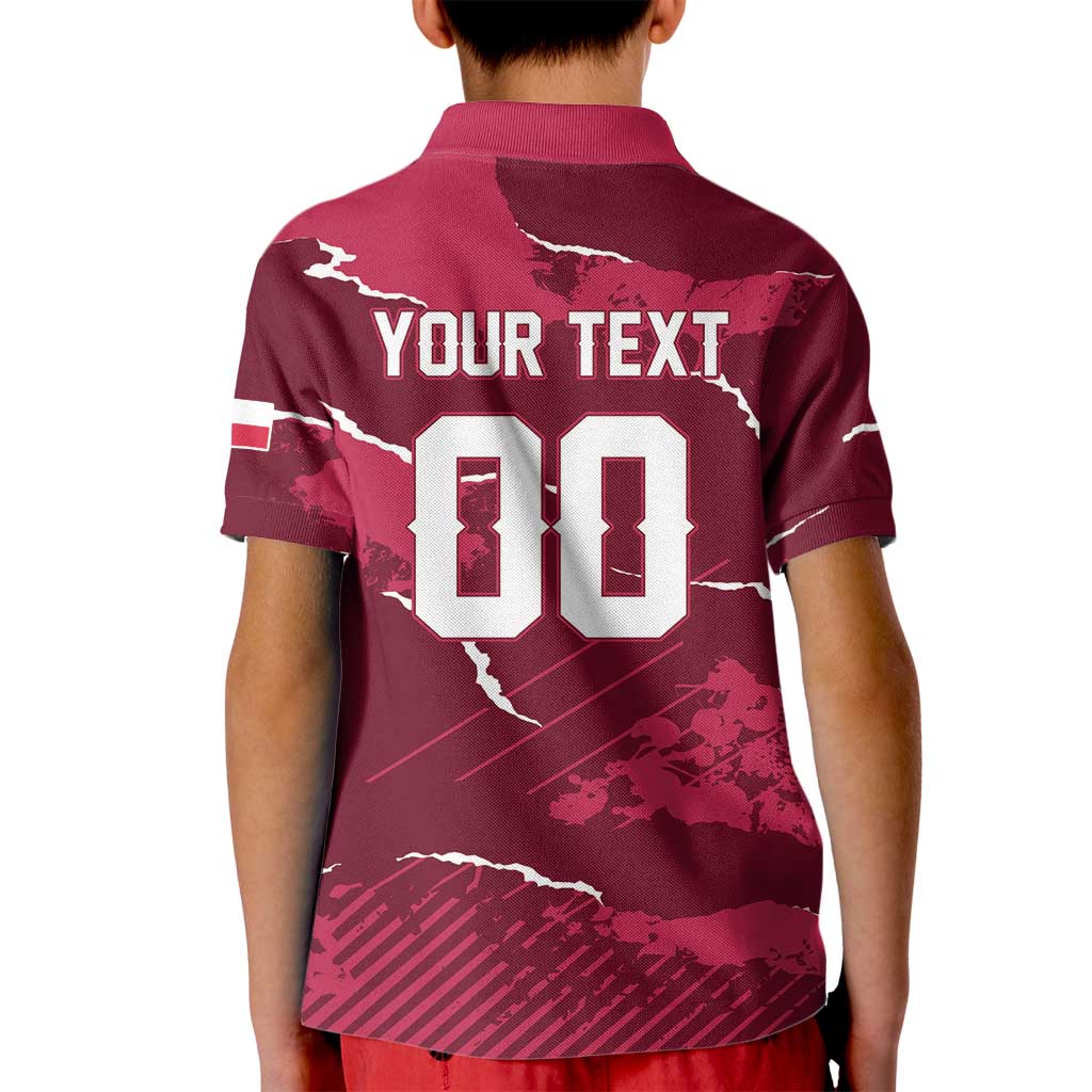 Custom Football 2026 Poland Kid Polo Shirt Go Polska Eagles