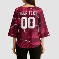 Custom Football 2026 Poland Kimono Sleeve Blouse Go Polska Eagles
