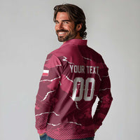 Custom Football 2026 Poland Long Sleeve Polo Shirt Go Polska Eagles