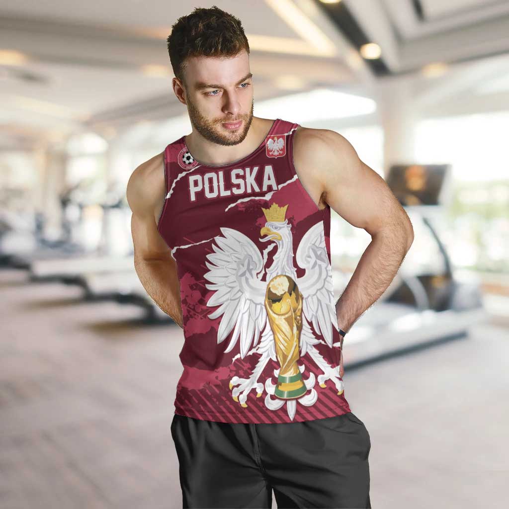 Custom Football 2026 Poland Men Tank Top Go Polska Eagles