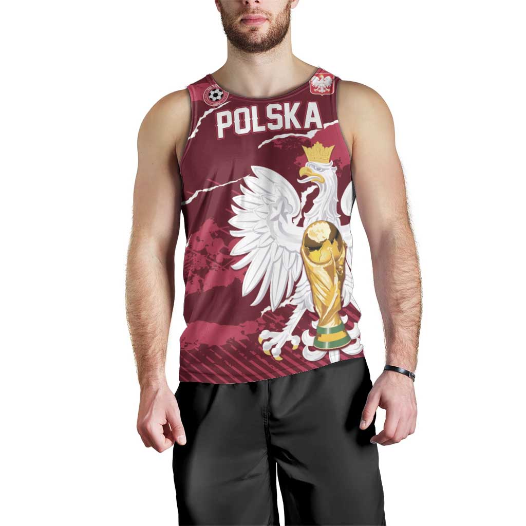 Custom Football 2026 Poland Men Tank Top Go Polska Eagles