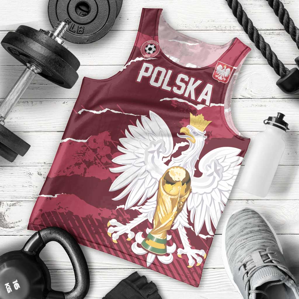 Custom Football 2026 Poland Men Tank Top Go Polska Eagles