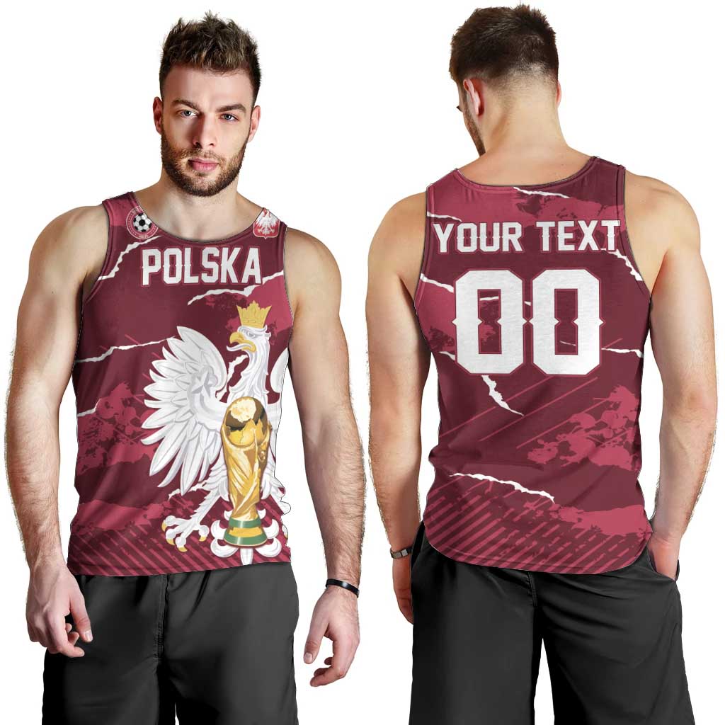 Custom Football 2026 Poland Men Tank Top Go Polska Eagles