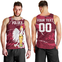Custom Football 2026 Poland Men Tank Top Go Polska Eagles