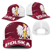 Football 2026 Poland Mesh Trucker Cap Go Polska Eagles