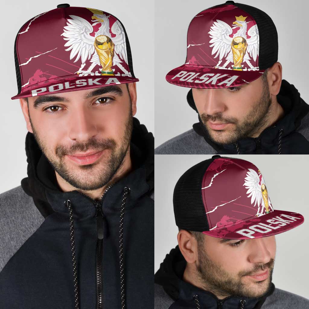 Football 2026 Poland Mesh Trucker Cap Go Polska Eagles