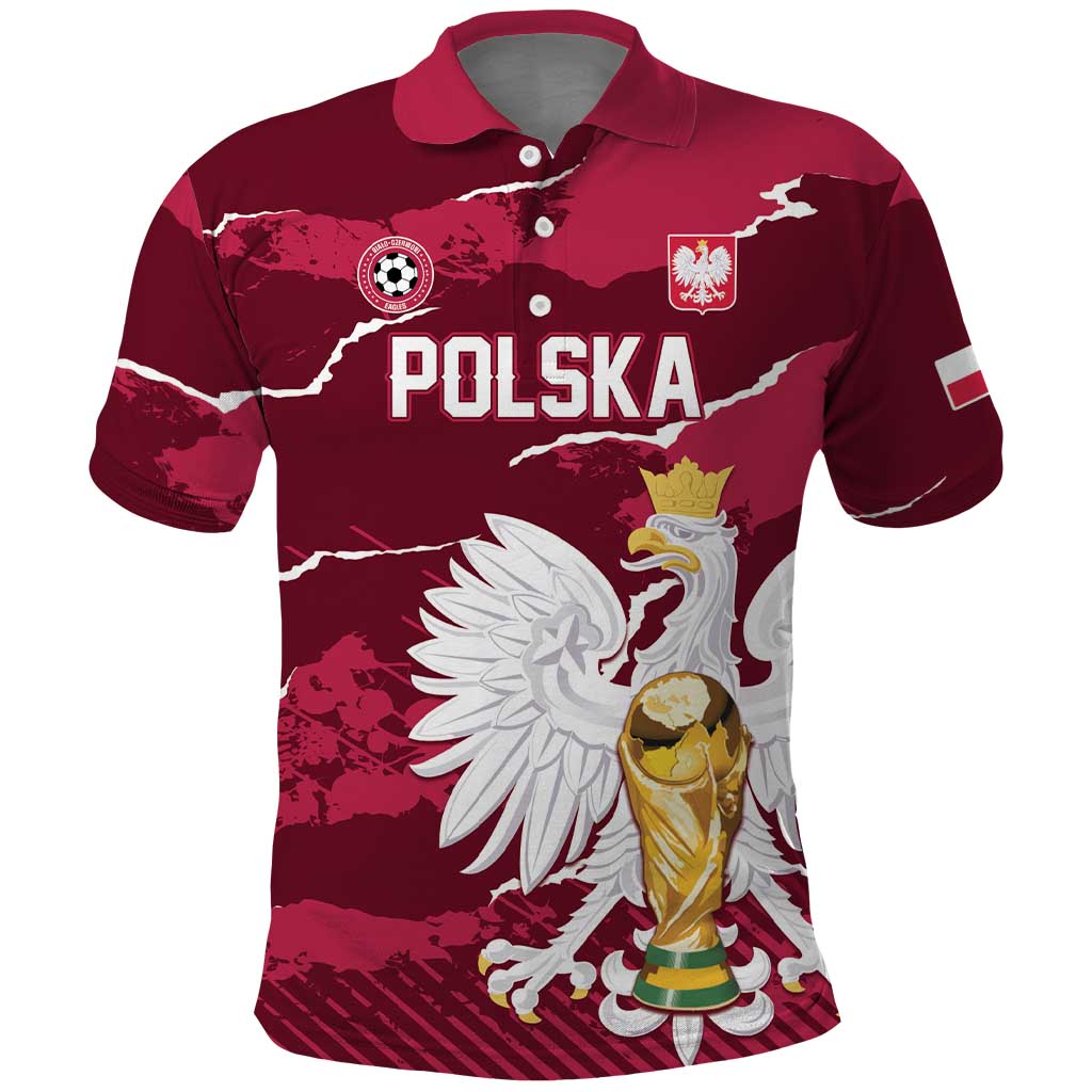 Custom Football 2026 Poland Polo Shirt Go Polska Eagles