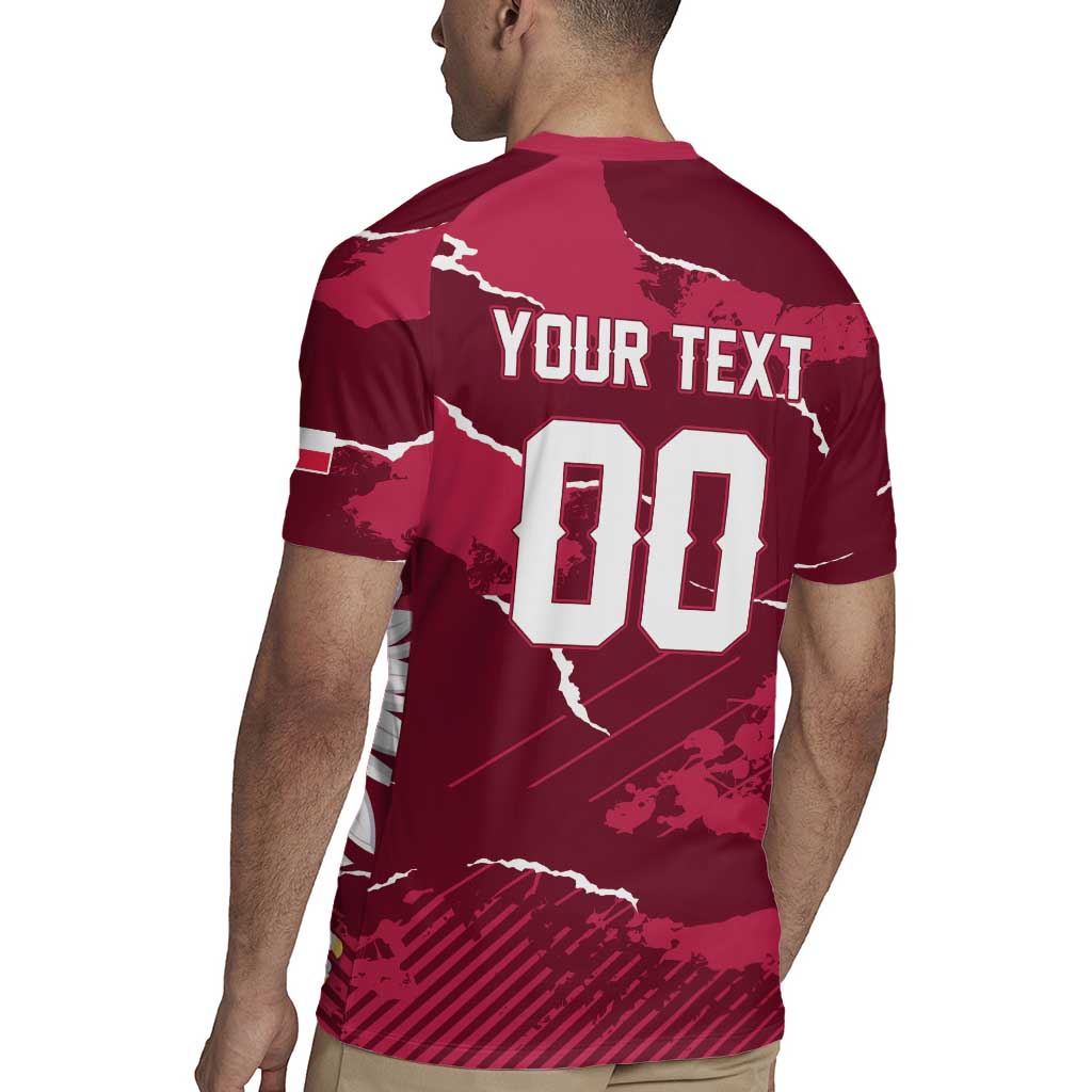 Custom Football 2026 Poland Rugby Jersey Go Polska Eagles