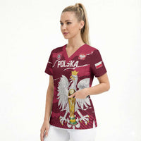 Custom Football 2026 Poland Scrub Top Go Polska Eagles