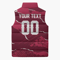 Custom Football 2026 Poland Sleeveless Puffer Jacket Go Polska Eagles