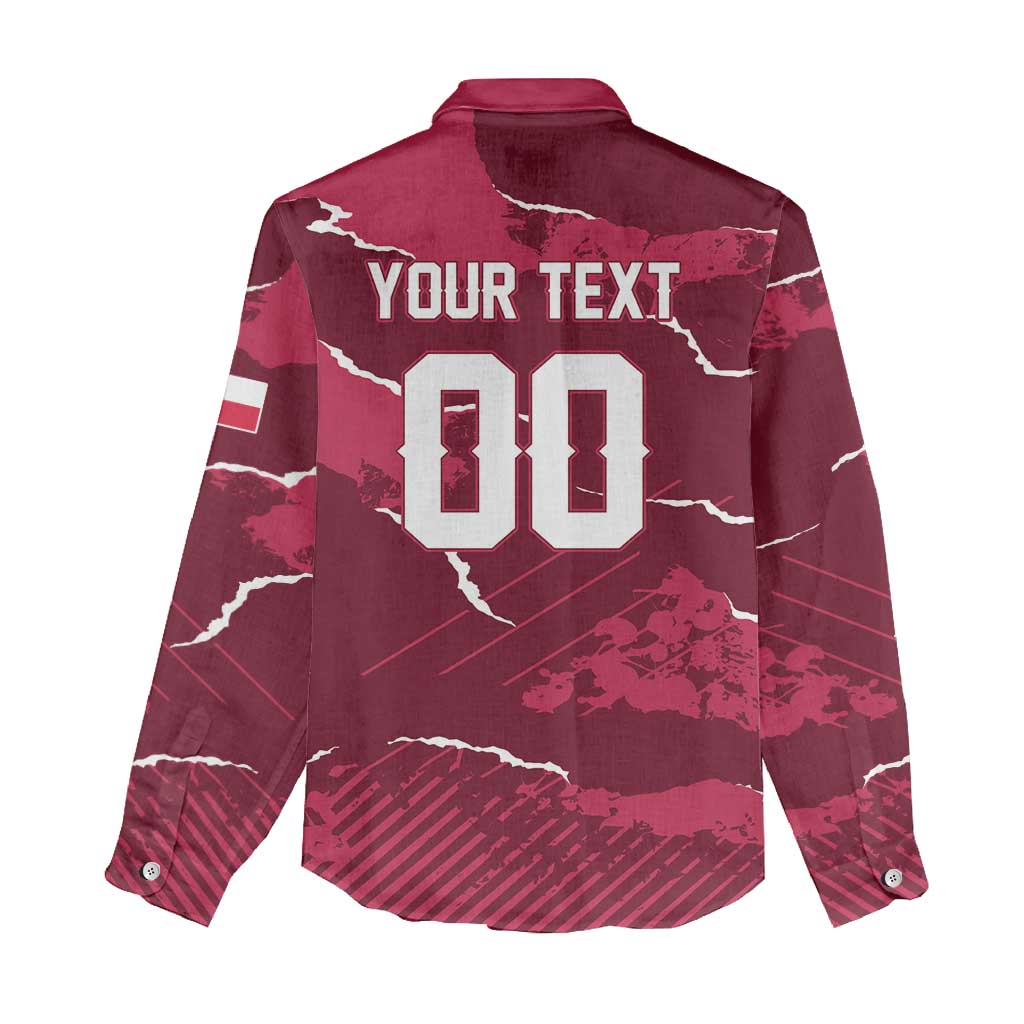 Custom Football 2026 Poland Women Casual Shirt Go Polska Eagles