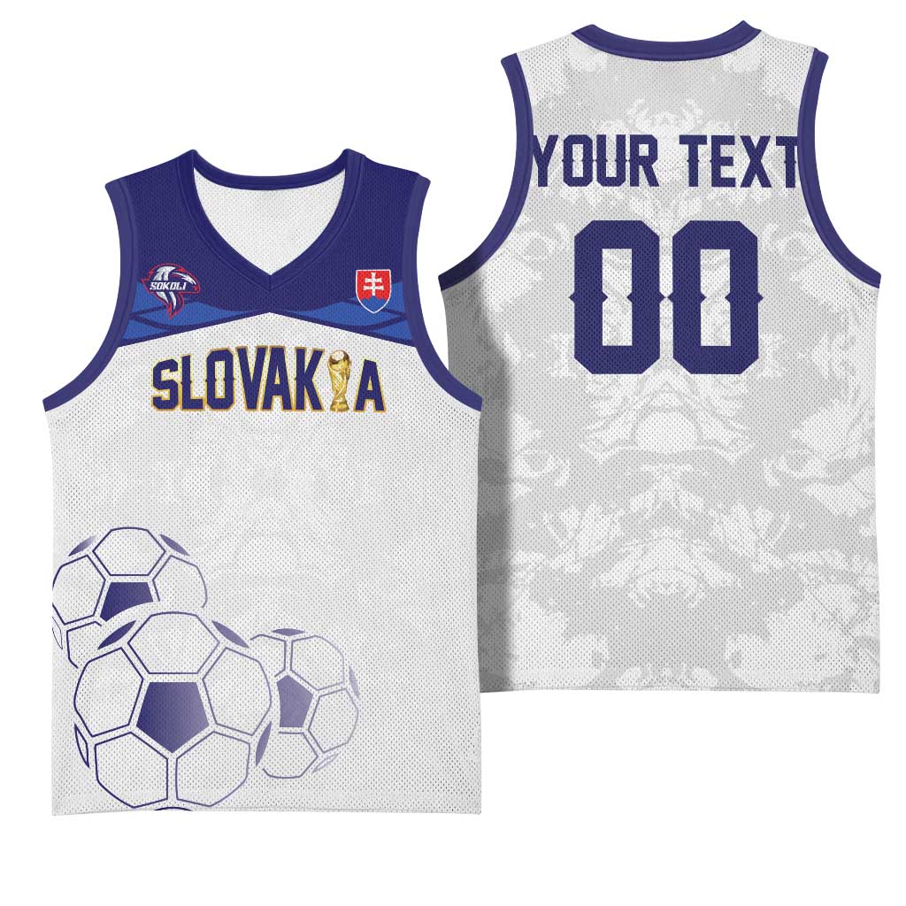 Custom Football 2026 Slovakia Basketball Jersey Hrabri Sokoli
