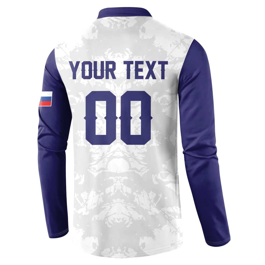 Custom Football 2026 Slovakia Button Sweatshirt Hrabri Sokoli