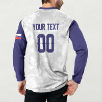 Custom Football 2026 Slovakia Button Sweatshirt Hrabri Sokoli