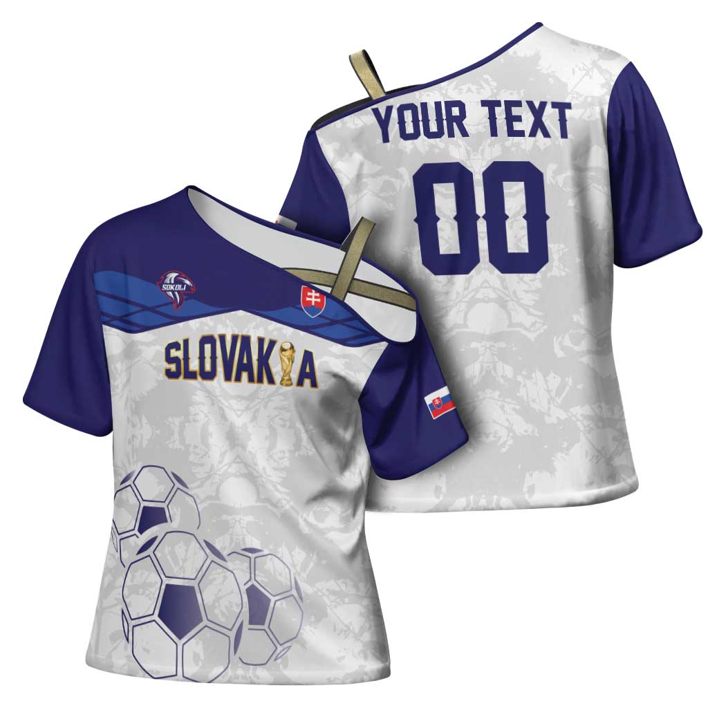 Custom Football 2026 Slovakia Cross Shoulder Shirt Hrabri Sokoli