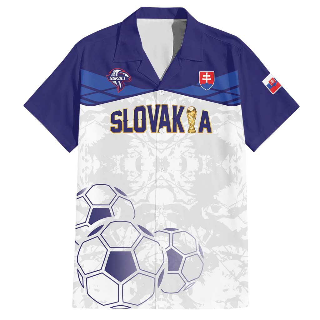 Custom Football 2026 Slovakia Hawaiian Shirt Hrabri Sokoli