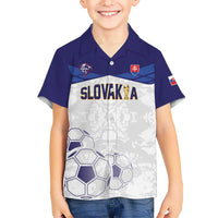 Custom Football 2026 Slovakia Kid Hawaiian Shirt Hrabri Sokoli