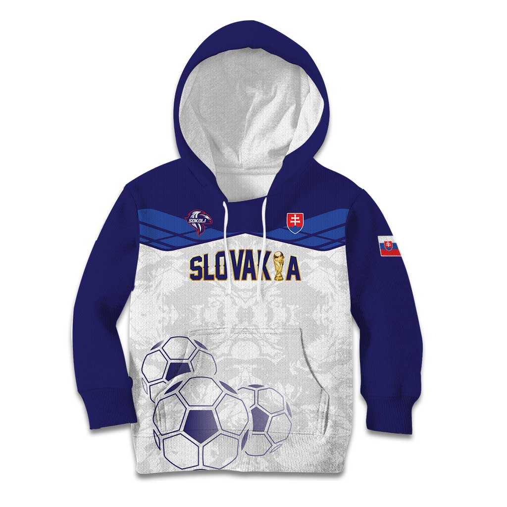 Custom Football 2026 Slovakia Kid Hoodie Hrabri Sokoli