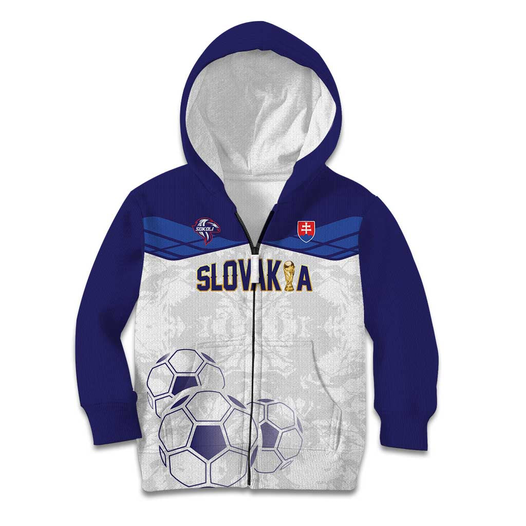Custom Football 2026 Slovakia Kid Hoodie Hrabri Sokoli