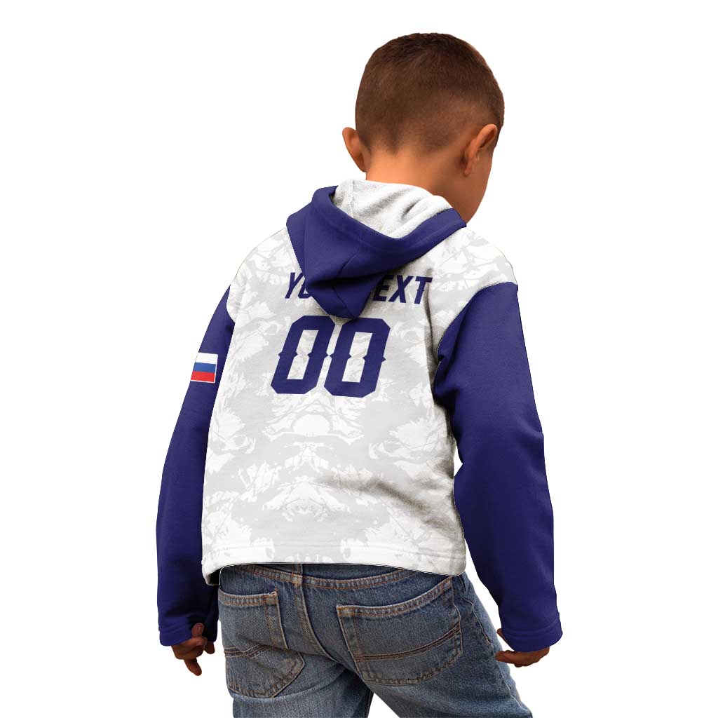Custom Football 2026 Slovakia Kid Hoodie Hrabri Sokoli