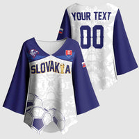 Custom Football 2026 Slovakia Kimono Sleeve Blouse Hrabri Sokoli