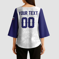 Custom Football 2026 Slovakia Kimono Sleeve Blouse Hrabri Sokoli