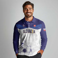 Custom Football 2026 Slovakia Long Sleeve Polo Shirt Hrabri Sokoli