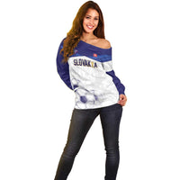 Custom Football 2026 Slovakia Off Shoulder Sweater Hrabri Sokoli