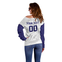 Custom Football 2026 Slovakia Off Shoulder Sweater Hrabri Sokoli