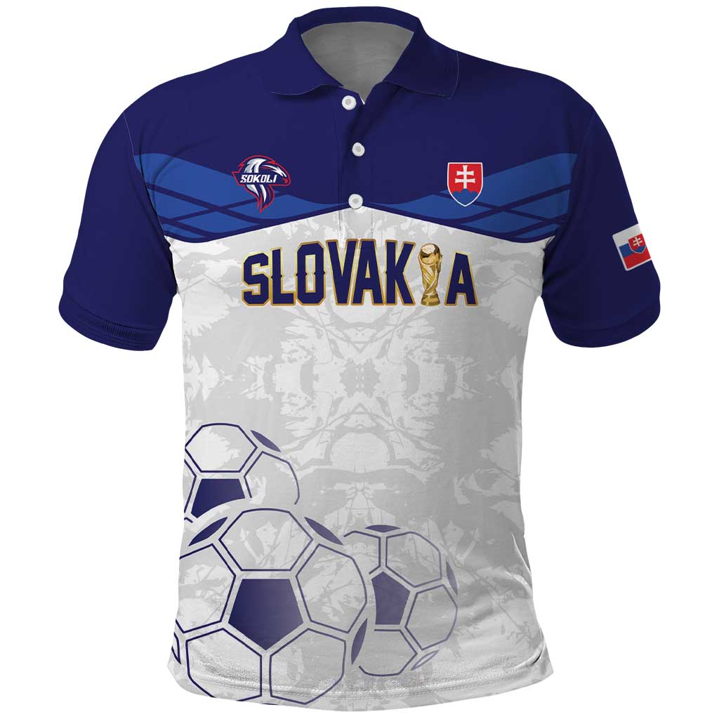 Custom Football 2026 Slovakia Polo Shirt Hrabri Sokoli