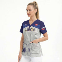 Custom Football 2026 Slovakia Scrub Top Hrabri Sokoli
