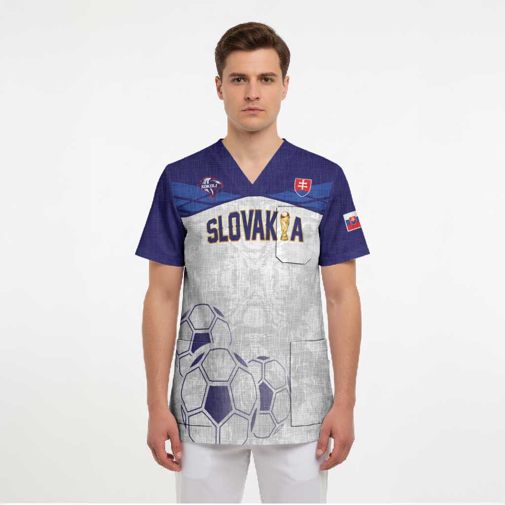 Custom Football 2026 Slovakia Scrub Top Hrabri Sokoli