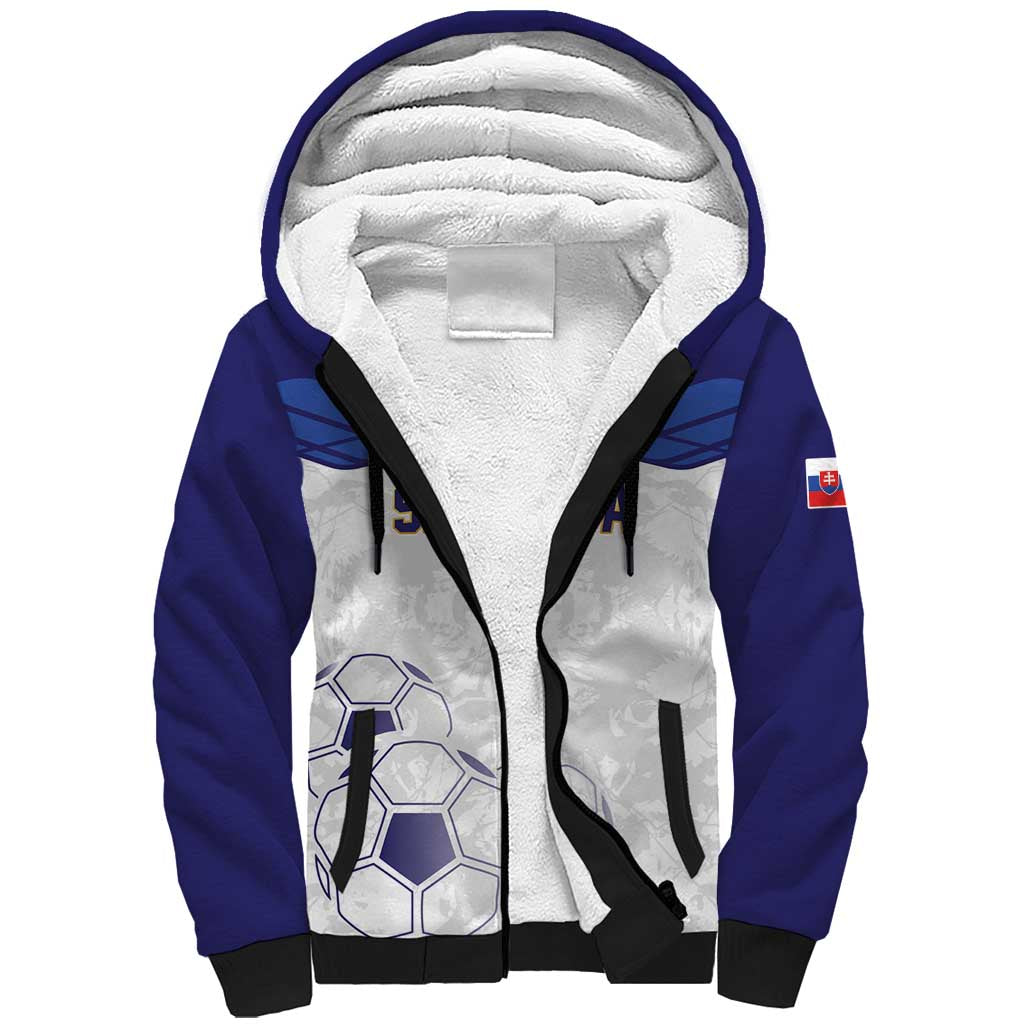 Custom Football 2026 Slovakia Sherpa Hoodie Hrabri Sokoli