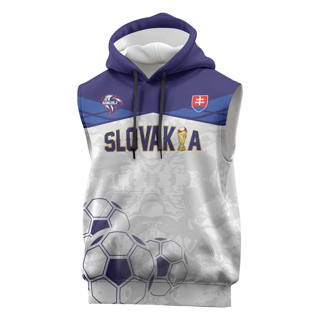Custom Football 2026 Slovakia Sleeveless Hoodie Hrabri Sokoli