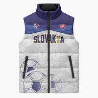 Custom Football 2026 Slovakia Sleeveless Puffer Jacket Hrabri Sokoli