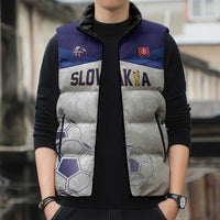 Custom Football 2026 Slovakia Sleeveless Puffer Jacket Hrabri Sokoli