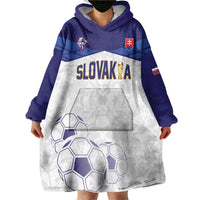 Custom Football 2026 Slovakia Wearable Blanket Hoodie Hrabri Sokoli