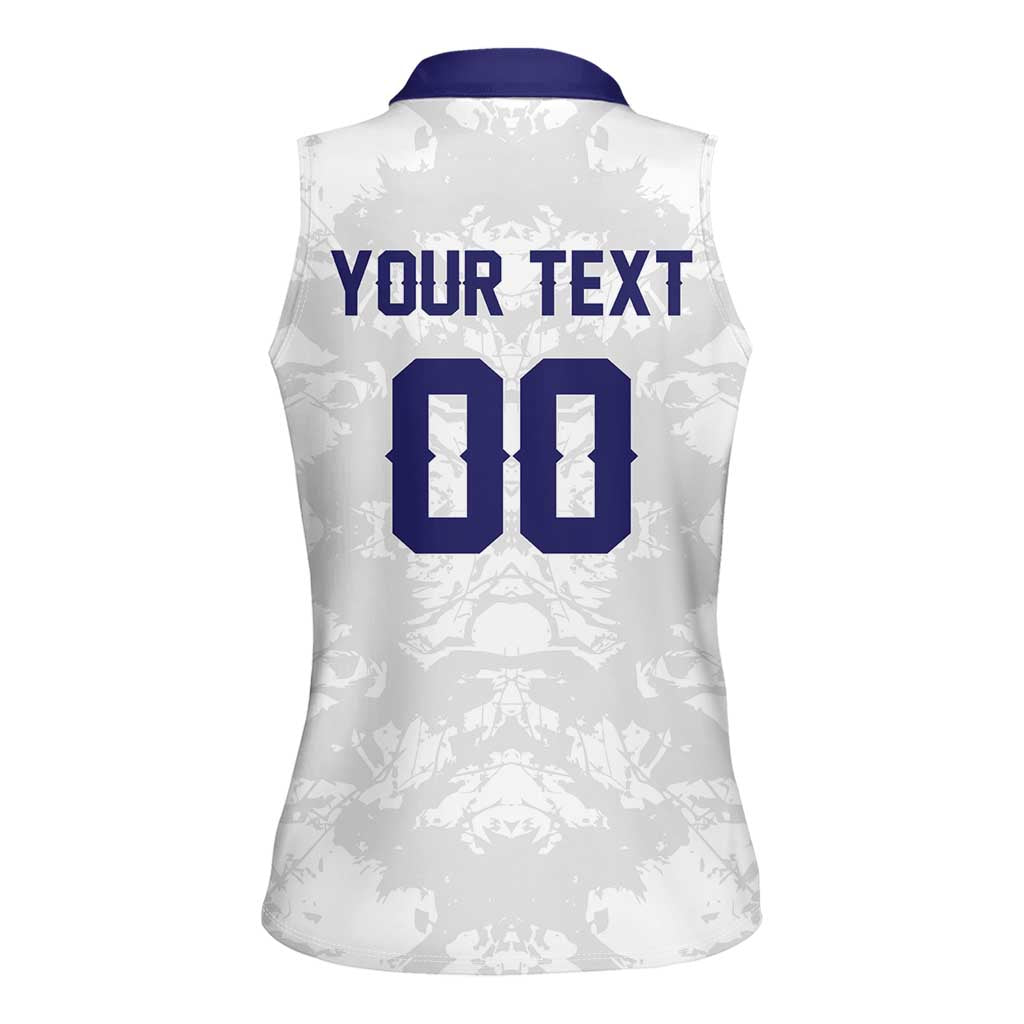 Custom Football 2026 Slovakia Women Sleeveless Polo Shirt Hrabri Sokoli