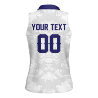 Custom Football 2026 Slovakia Women Sleeveless Polo Shirt Hrabri Sokoli