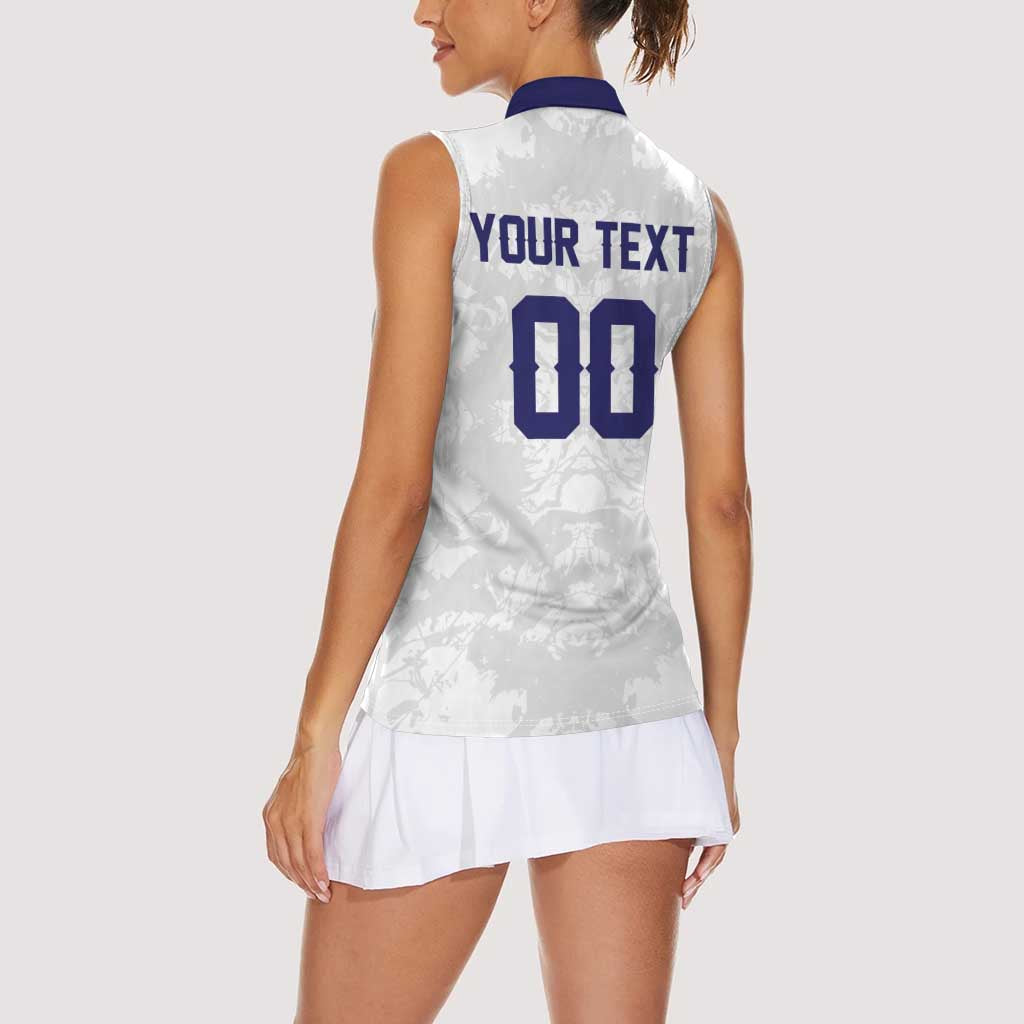 Custom Football 2026 Slovakia Women Sleeveless Polo Shirt Hrabri Sokoli