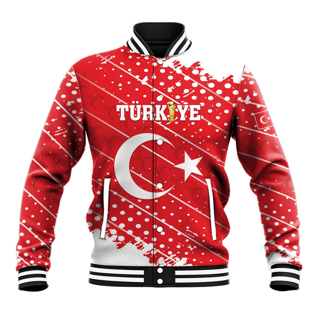 Custom Football 2026 Turkiye Baseball Jacket Turkey Ay-Yıldızlılar