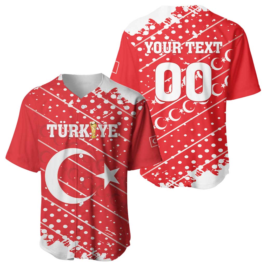 Custom Football 2026 Turkiye Baseball Jersey Turkey Ay-Yıldızlılar