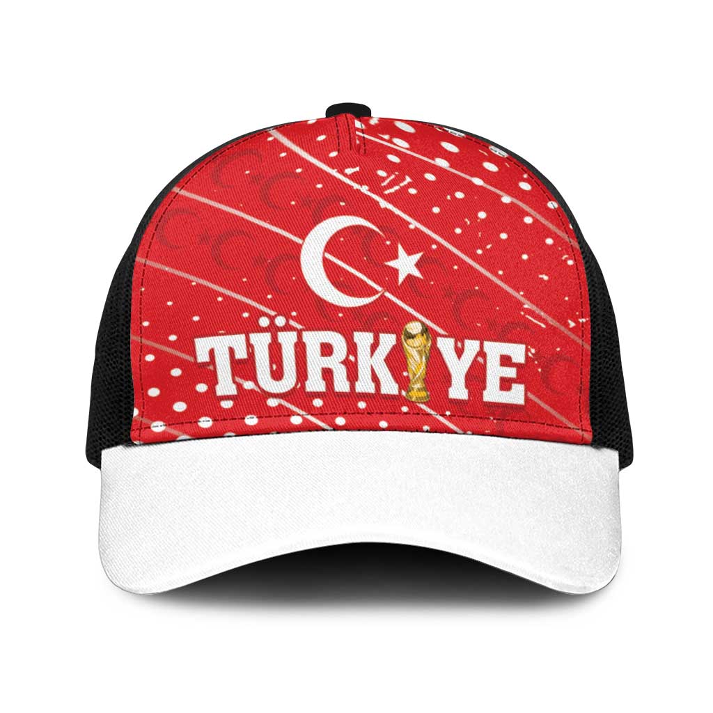 Football 2026 Turkiye Baseball Net Cap Turkey Ay-Yıldızlılar