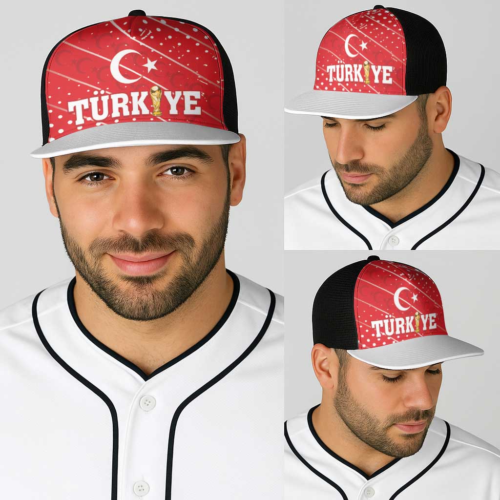 Football 2026 Turkiye Baseball Net Cap Turkey Ay-Yıldızlılar