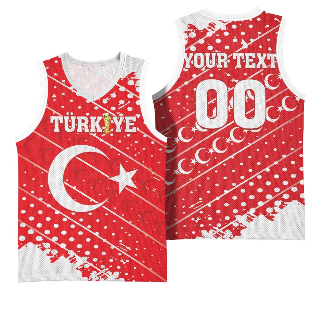 Custom Football 2026 Turkiye Basketball Jersey Turkey Ay-Yıldızlılar